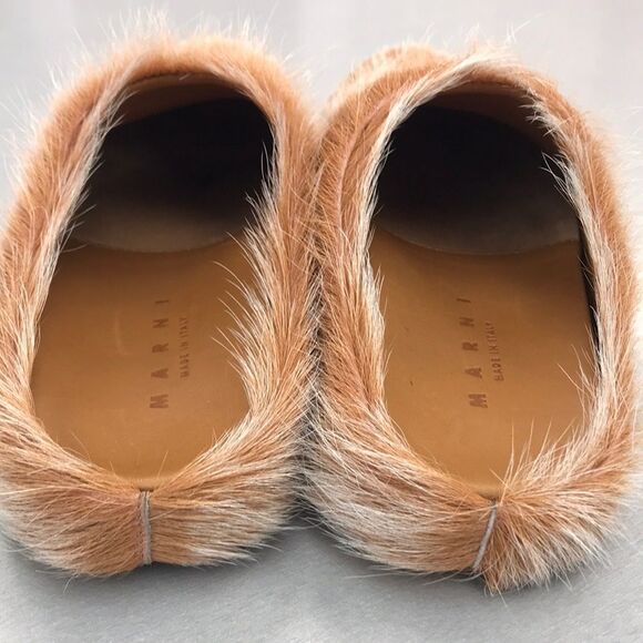 Women's Tan Faux Fur Slip-On Shoes - Picture 7 of 7